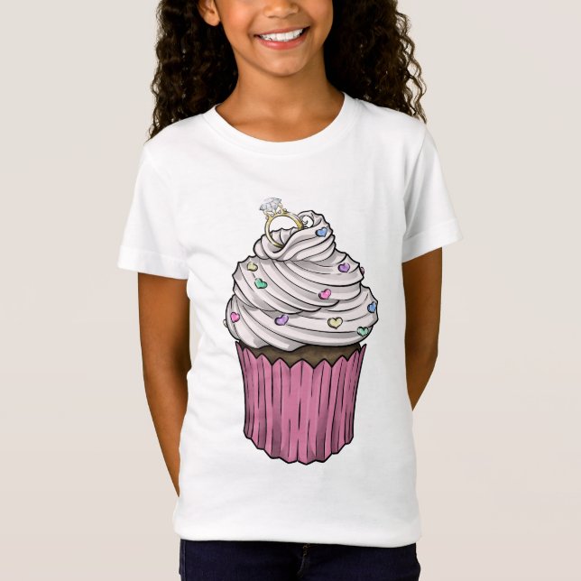 Camiseta Cupcake de proposta doce (Frente)