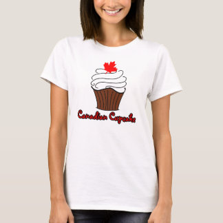 Camiseta Cupcake do canadense das senhoras