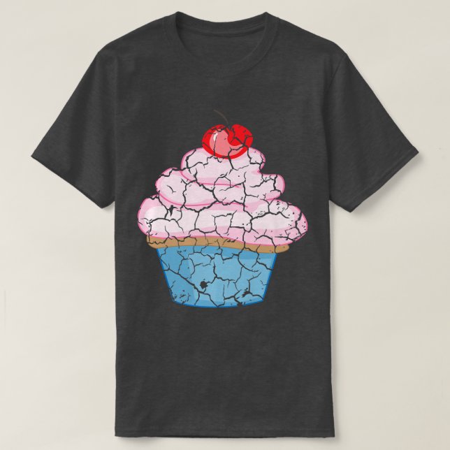 Camiseta Cupcake do Cozinhar do comida do capô, vestidaT-sh (Frente do Design)