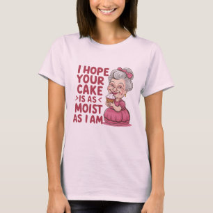 Camiseta Cupcake Engraçado Fazendo Vovó Cita Cupcake Lover