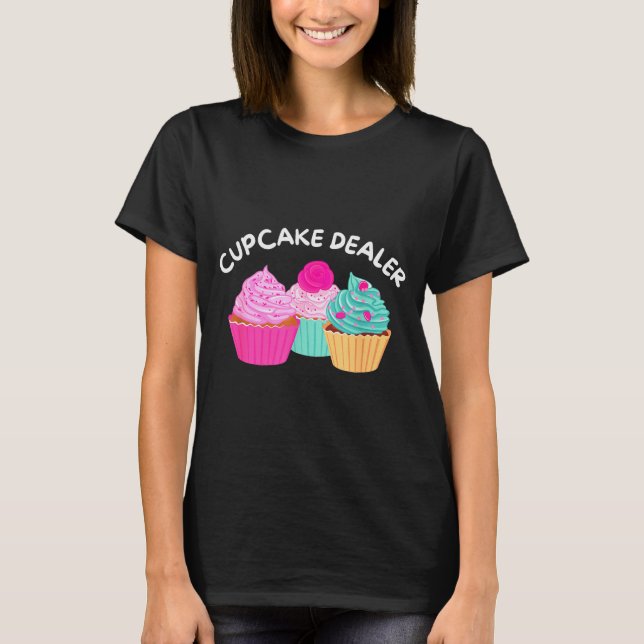 Camiseta Cupcake Er - Funny Cupcake Baker Pastry Baking Gif (Frente)