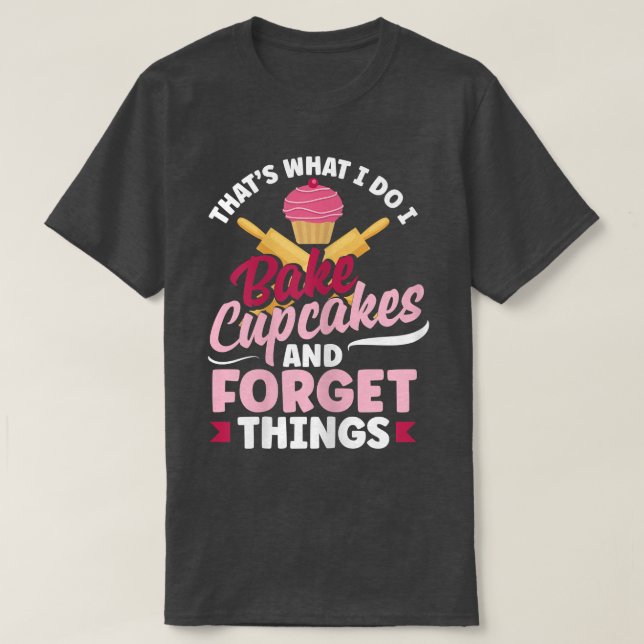 Camiseta Cupcake feminino Baking Funny Assar Lover 2938 (Frente do Design)