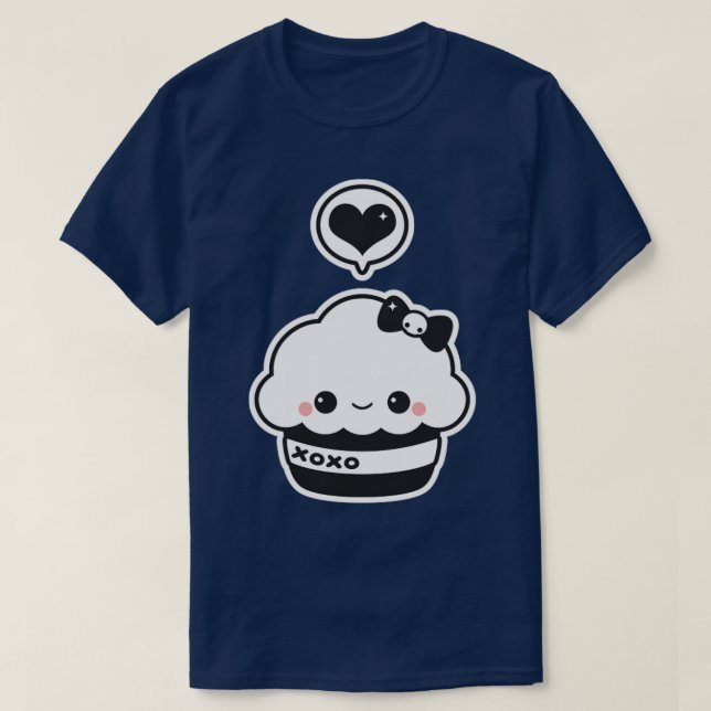 Camiseta Cupcake Kisses (Frente do Design)