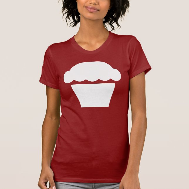 Camiseta cupcake/muffin simples (Frente)