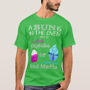 Camiseta Cupcake Ou Sexo De Muffin Revela Menino Ou Menina