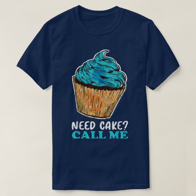 Camiseta Cupcake Precisa De Bolo Me Chame De Chef De Padari (Frente do Design)