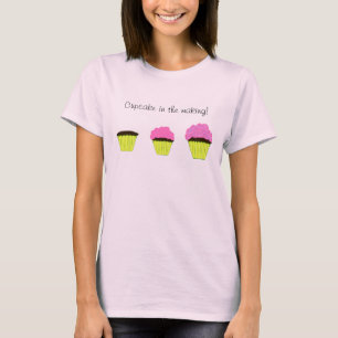 Camiseta Cupcake rosa no Fazer