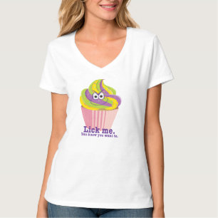 Camiseta Cupcake Sly Innuendo Mischievel Lick Me