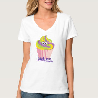 Camiseta Cupcake Sly Innuendo Mischievel Lick Me