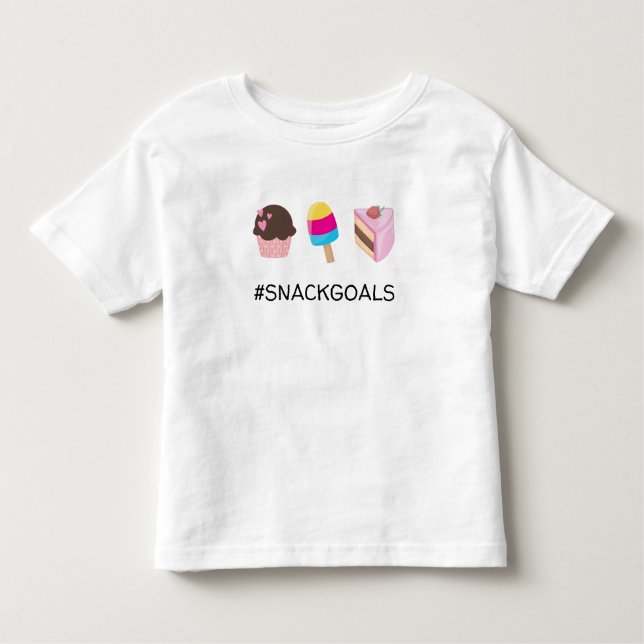 Camiseta cupcake SNACKGOALS Fatia de Bolo (Frente)