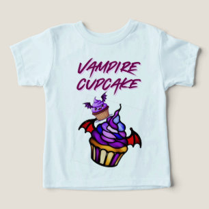 Camiseta Cupcake Vampiro Camiseta do Halloween - C