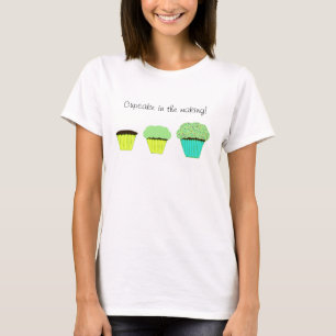 Camiseta Cupcake verde no Fazer