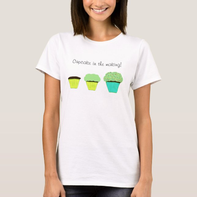 Camiseta Cupcake verde no Fazer (Frente)