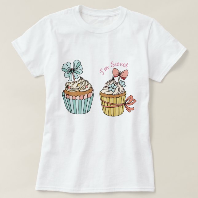 Camiseta Cupcakes (Frente do Design)