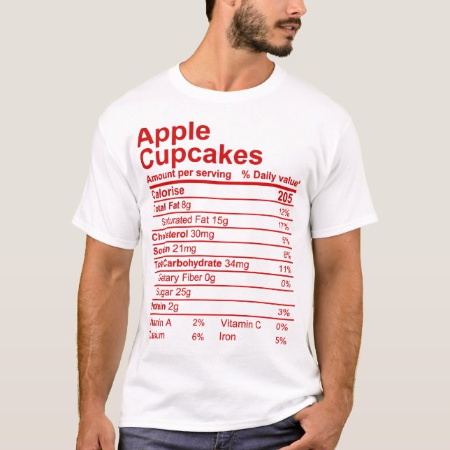 Camiseta Cupcakes Apple (Frente)
