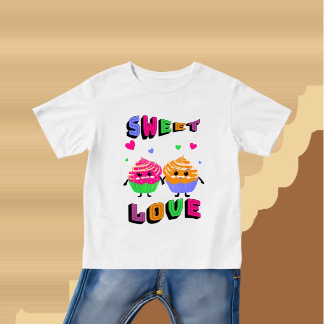 Camiseta Cupcakes bonitos (Criador carregado)
