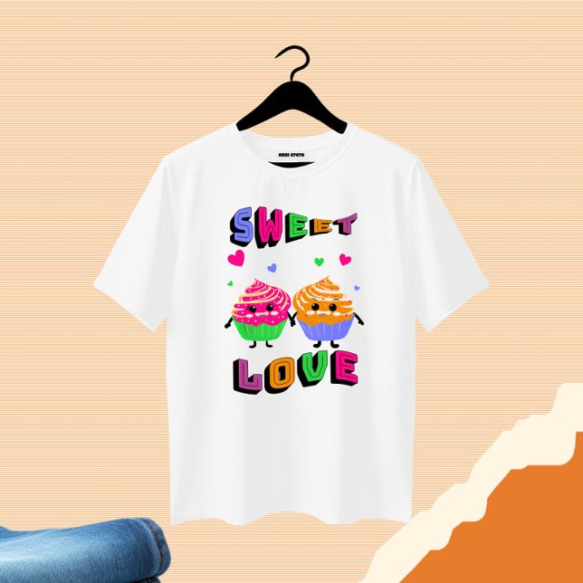 Camiseta Cupcakes bonitos (Criador carregado)