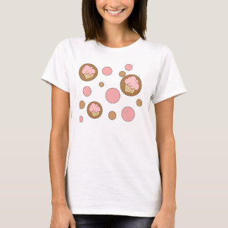 Camiseta Cupcakes das bolinhas