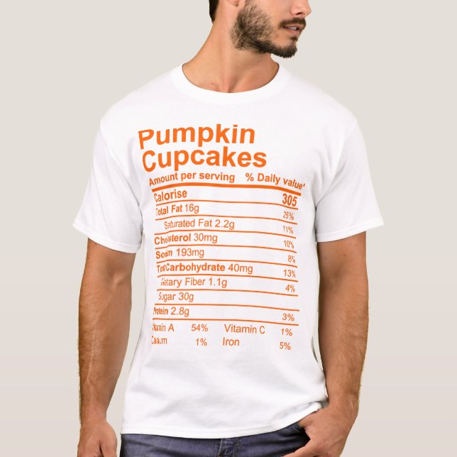 Camiseta Cupcakes de abóbora (Frente)