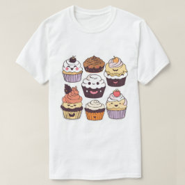 Camiseta Cupcakes de Dia das Bruxas Doce