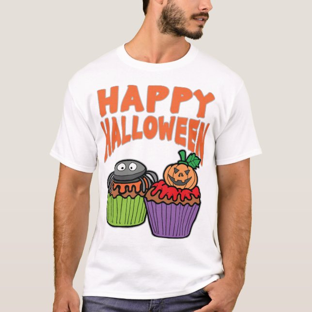 Camiseta Cupcakes de Halloween (Frente)