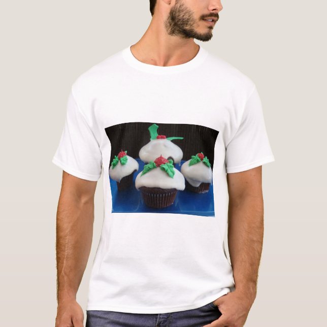 Camiseta Cupcakes de Natal (Frente)