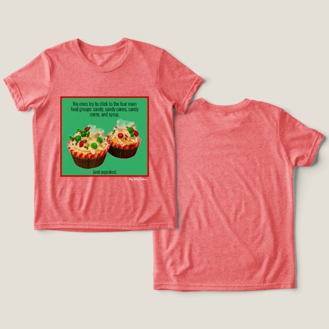 Camiseta Cupcakes Elf (Design Frente e Verso)
