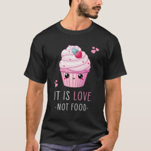 Camiseta Cupcakes Kawaii Comida Design - Cupcakes de amor
