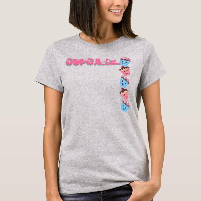 Camiseta Cupcakes Kawaii cupcake-Cute (Frente)