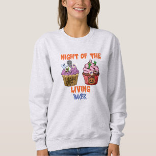 Camiseta Cupcakes Noturnos de Frete de Halloween Spooky