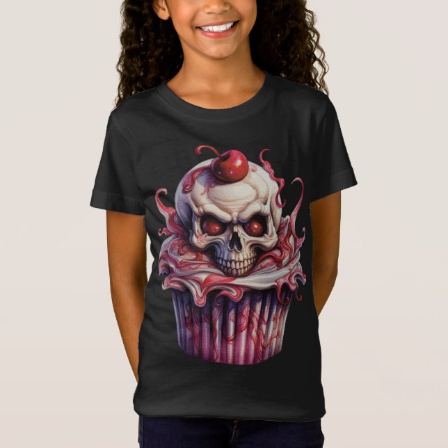 Camiseta Cupcakes SPOOKY WATERCOLOR HALLOWEEN (Frente)