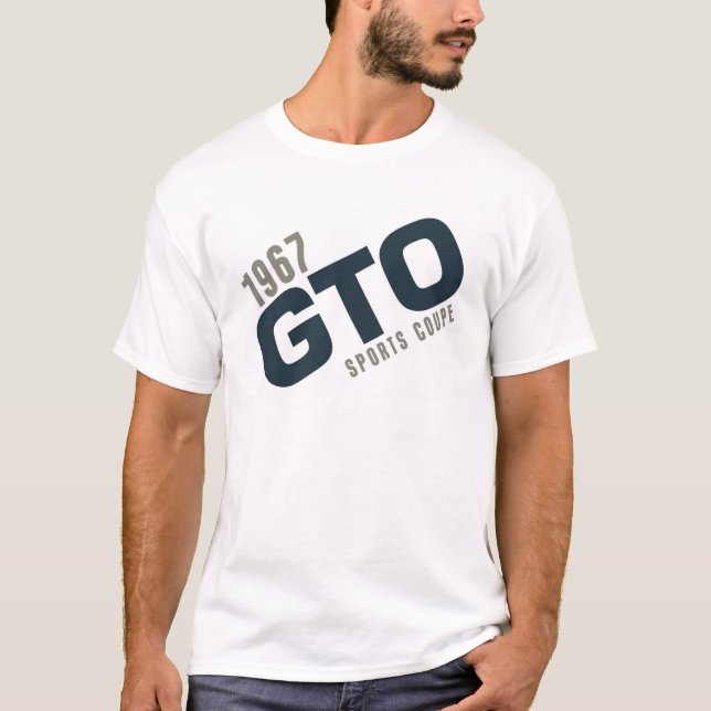 Camiseta Cupé de 1967 esportes de GTO - turquesa do (Frente)
