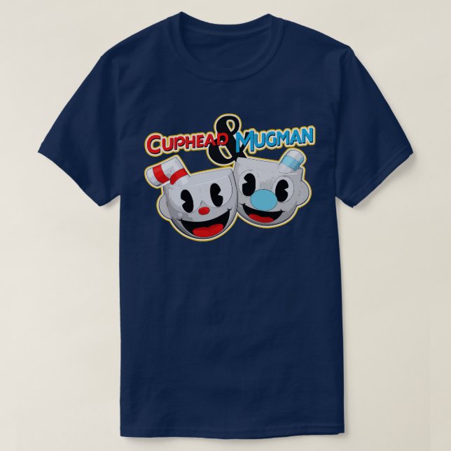 Camiseta Cuphead e Mugman (Frente do Design)