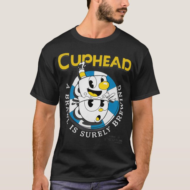 Camiseta Cuphead Mugman Poker Chip Brewing Brawl (Frente)