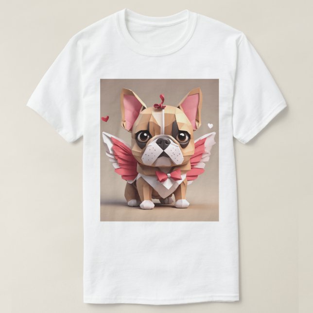 Camiseta Cupid Frenchie (Frente do Design)