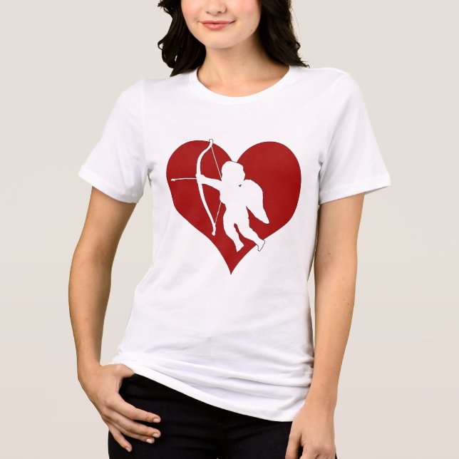 Camiseta Cupido dentro de um coração (Frente)
