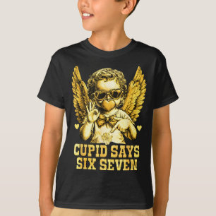 Camiseta Cupido Diz Seis Sete Piada de Valentim 67 Meme Hom