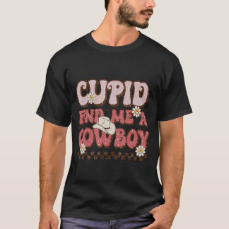 Camiseta Cupido Encontre-me um Caubói no Dia dos Namorados