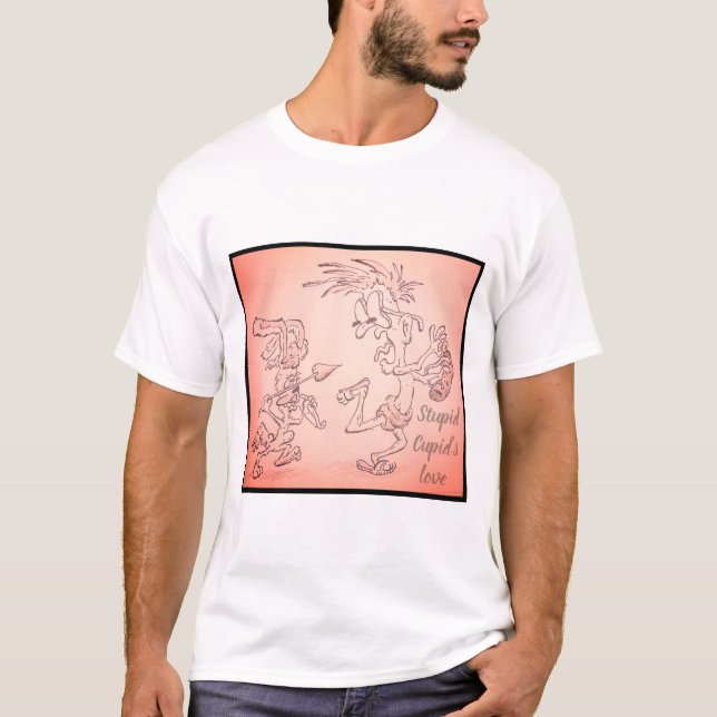 Camiseta Cúpido estúpido do amor (Frente)