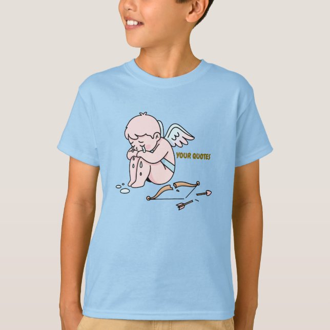Camiseta Cupido Triste Com Arco Quebrado (Frente)