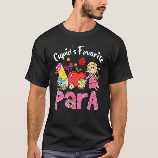 Camiseta Cupid's Favorite Para Apple Cute Cupid Valentine's (Frente)