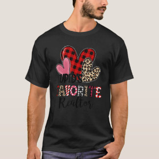 Camiseta Cupid's Favorite Realtor Three Hearts Valentine's 