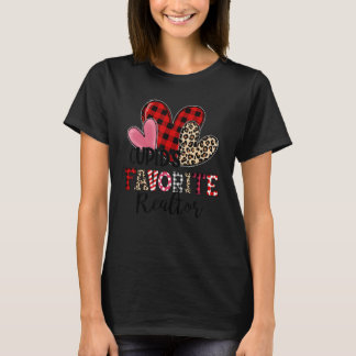Camiseta Cupid's Favorite Realtor Three Hearts Valentine's 