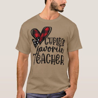 Camiseta Cupids Professor favorito Buffalo Xadrez Love Hear