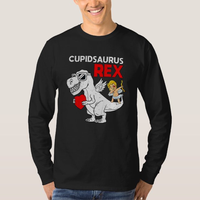 Camiseta Cupidsaurus Rex Dab Heart Dino Toddler Valent (Frente)