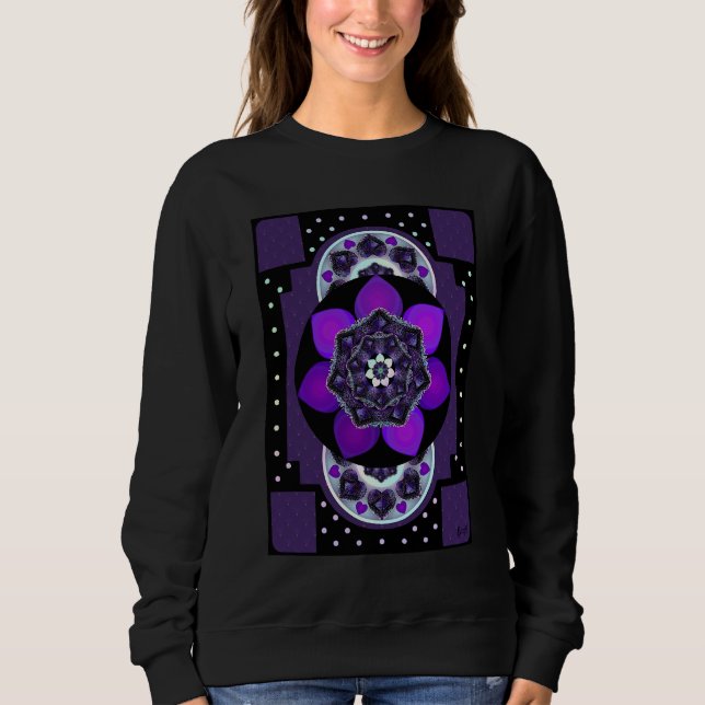 Camiseta Cúpula de guarda-chuva roxa e copas .7 (Frente)