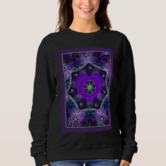 Camiseta Cúpula de guarda-chuva roxa e copas .7 (Frente)
