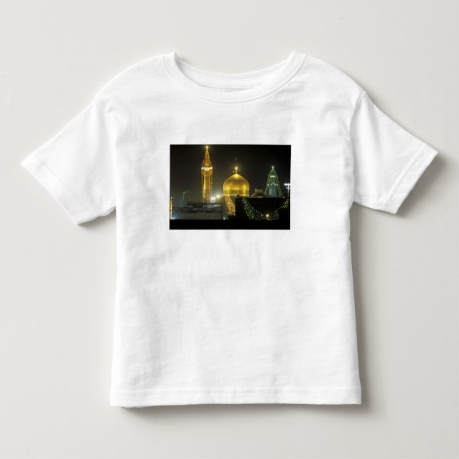 Camiseta Cúpula dourada do Complexo do Santuário do Imam Re (Frente)
