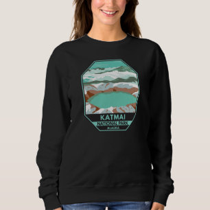 Camiseta Cúpula Nacional do Parque Katmai Crater Lake Alas