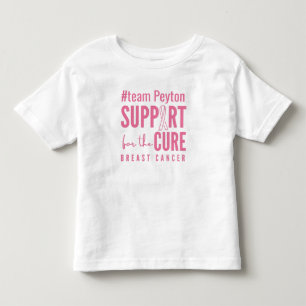Camiseta cura de suporte personalizado para o cancer da mam